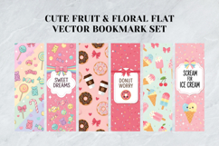 Cute Fruit Floral Bookmark Set,Modern Botanical Flat Vector Product Image 7