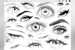 100 Procreate Eyes Stamp Brushes Product Image 4