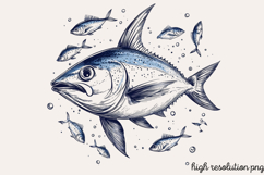 Summer Sea Animals Clipart PNG Product Image 1