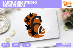 Earth Aura Studio Boho Floral Monogram Product Image 1