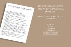 Wedding Planner Letter Size Serif Font Over 150 Pages Product Image 7