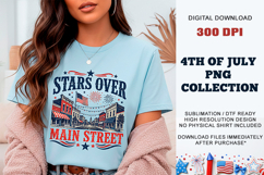 Stars Over Main Street PNG | 4th July Sublimation Product Image 4