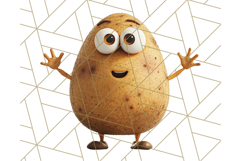 Cute Food PNG Clipart, 3D Adorable Kawaii Characters Png Product Image 3