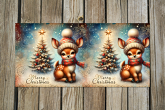 Christmas deer | 4 vintage Sublimation Mug design PLUS2 Product Image 3