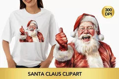 santa claus clipart, christmas clipart sublimation Product Image 1