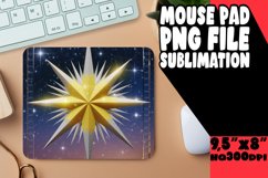 Unique Mouse Mat Sublimation, 3D Xmas Product Image 1