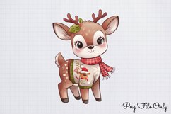 Woodland Christmas Animals Cliparts PNG Product Image 1
