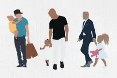 Fathers day clipart, Family clipart, Father daughter, 20 PNG Product Image 8