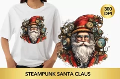 Steampunk Santa Claus Clipart, Santa Claus steampunk png Product Image 1