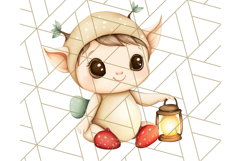 Woodland Nursery Baby Animals And Fantasy Forest PNG Clipart Product Image 3