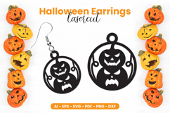 Halloween Earrings Laser Cut Product Image 1