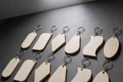 Blank Keychain Set Bundle Wood Acrylic Keychains Templates D Product Image 7