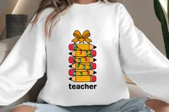Teacher Christmas png design for T-shirts Product Image 4