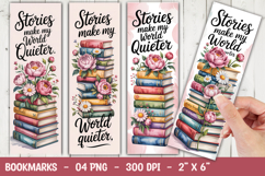 Stories Quieter Bookmark Sublimation Product Image 1