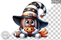 Halloween Football Sublimation - Clipart PNG Design Product Image 1