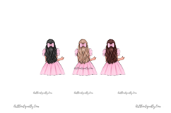 Mother &amp; Two Daughters Clipart Product Image 6