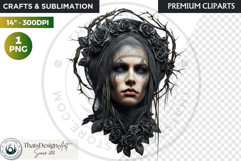 Fantasy Forest Spirit Clipart PNG, Enchanted Nature God Product Image 1