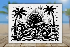 Summer Beach Engraved 40oz Tumbler Svg | Tumbler Wrap Product Image 2