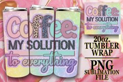 Funny Coffee Mom Tumbler Wrap | 20oz Glitter Sublimation Product Image 1