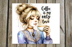 Coffee girl | 4 skinny tumbler Sublimation designs PL2 Product Image 3