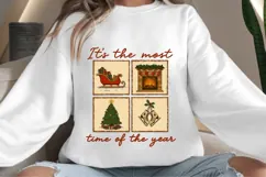 Christmas squares png design for T-shirts Product Image 4