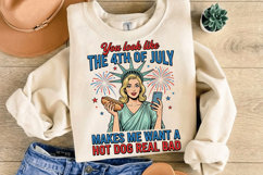 You Look Like the 4th of July Funny PNG T-Shirt|4th of July Product Image 6