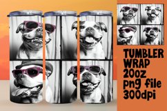 Quirky Dog Portrait Tumbler Wrap for Dog Owners Product Image 1