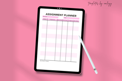 Cute Assignment Planner | Editable Canva Template Student Product Image 4