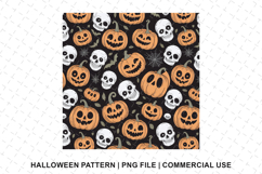 Halloween Pumpkin Pattern Png | Sublimation | Digital Paper Product Image 1
