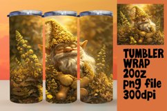 Whimsical Gnome Sublimation Tumbler Wrap 20oz Product Image 1