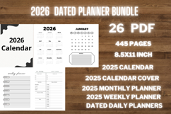 best simple 2026 dated planners bundle 2 Product Image 3