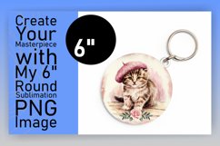 Chic Round Design Keychain Artwork , Animals Product Image 1