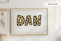 Cheetah Print Alphabet SVG, Animal Print Letters Product Image 7