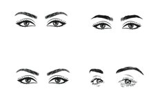Facial Eyes Set 1 Procreate Brush Stamps, 19 Eyes Product Image 7
