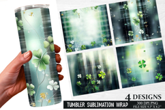 St. Patrick's Day Pattern Tumbler Wrap | Tumbler Wrap Product Image 1