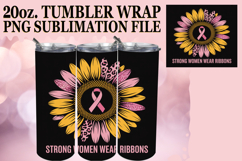 Whimsical nights 20oz tumbler wrap, Breast Cancer Product Image 1