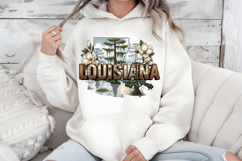 Louisiana PNG, Vintage State Pride Sublimation Design Product Image 7
