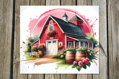 Beautiful farm | 4 skinny tumbler sublimation designs PL2 Product Image 3