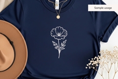Poppies SVG Bundle | 10 Hand Drawn Floral Design Product Image 7