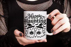 Happy Haunting Svg, Halloween Ghost Svg, Trick Or Treat Svg. Product Image 8