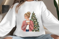 Christmas motivational women png design for T-shirts Product Image 4