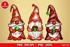 Christmas Gnome Designs | Clipart | PNG 300 DPI Product Image 1