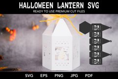 Halloween lantern SVG I Halloween luminaries paper cut SVG Product Image 2