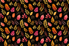 Watercolor Fall Leaves Seamless Patterns Product Image 7