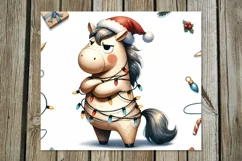 Christmas horse | funny Skinny tumbler sublimation designs Product Image 3