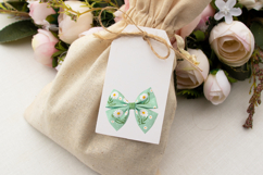 Mint Green Daisy Coquette Bow Clipart Product Image 6