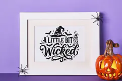 A Little Bit Wicked Svg, Halloween Witch Svg, Witch Hat Svg. Product Image 8
