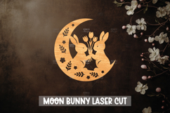 9 Moon Bunny Laser Cut Design I Bunny Paper cut Product Image 8