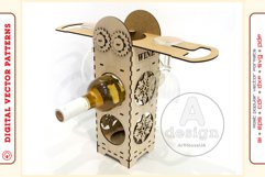 Wine Box v21 - laser cutting file - Glowforge ready SVG Product Image 7
