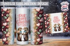 Sublimation Tumbler WRAP Love Design St Valentine&#039;s Day Product Image 1